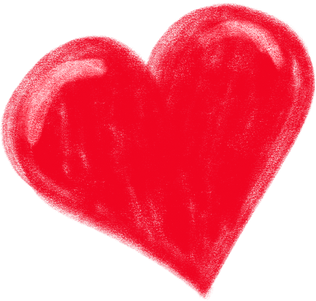 Red Heart Cutout